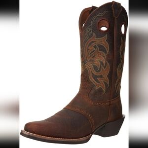 Justin Stampede Western Leather Cowboy Boots Style 2523 Men's Size 8.5D